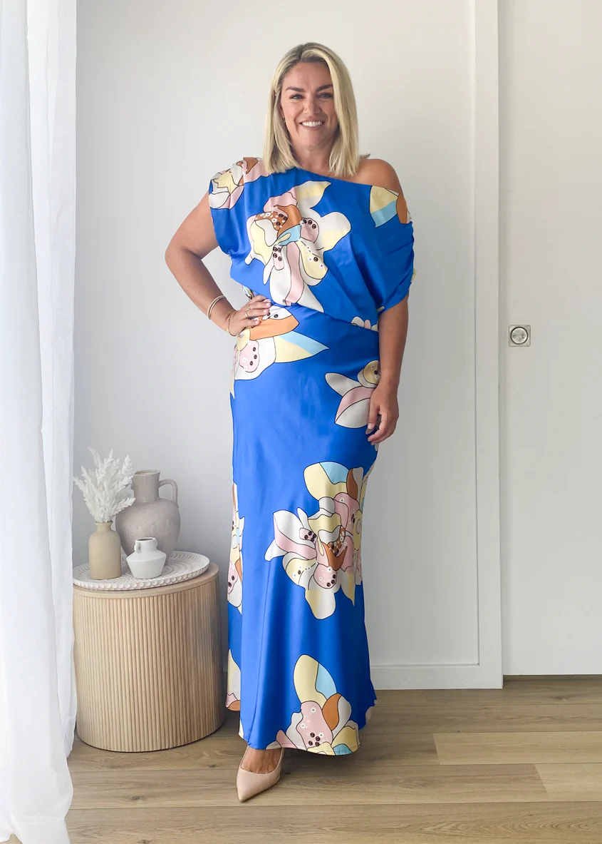 Venus Maxi Skirt - Azure Astrid - Image 3