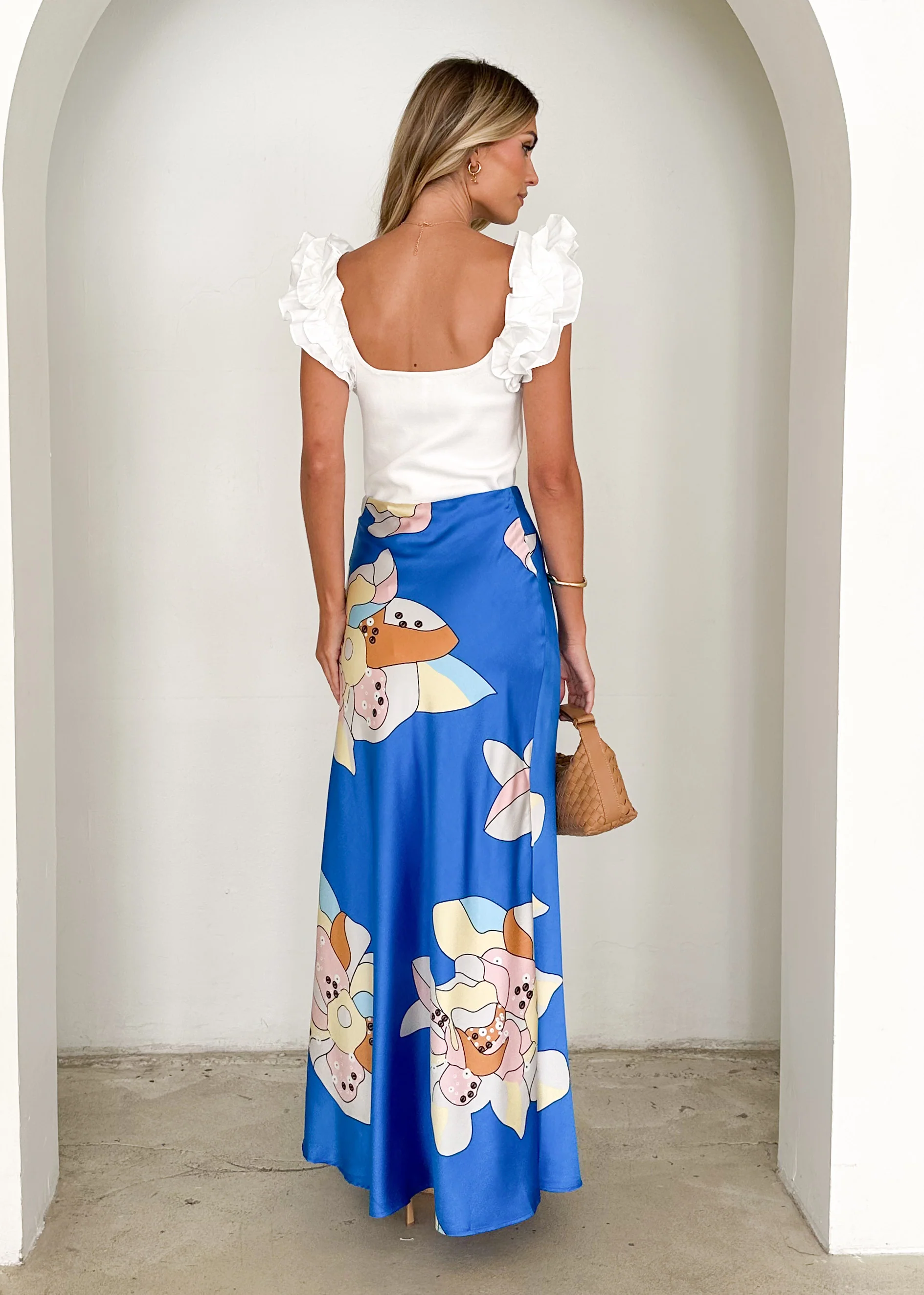 Venus Maxi Skirt - Azure Astrid - Image 8