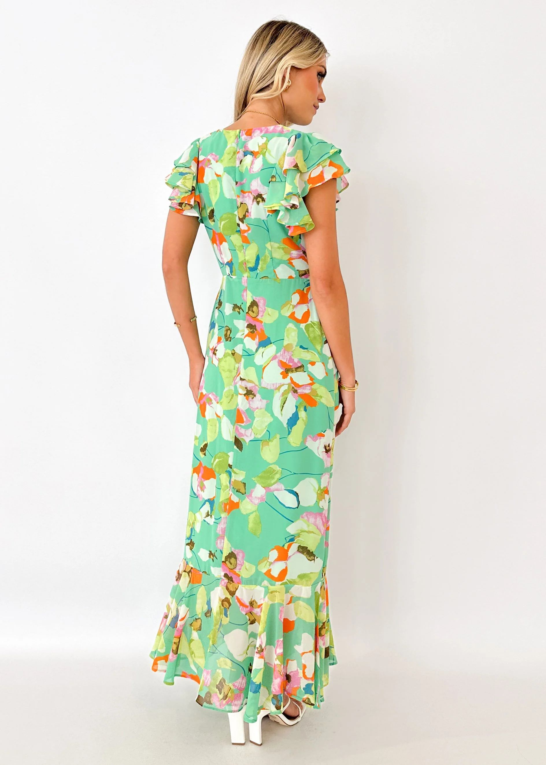 Vettie Maxi Dress - Mint Dahlia - Image 7