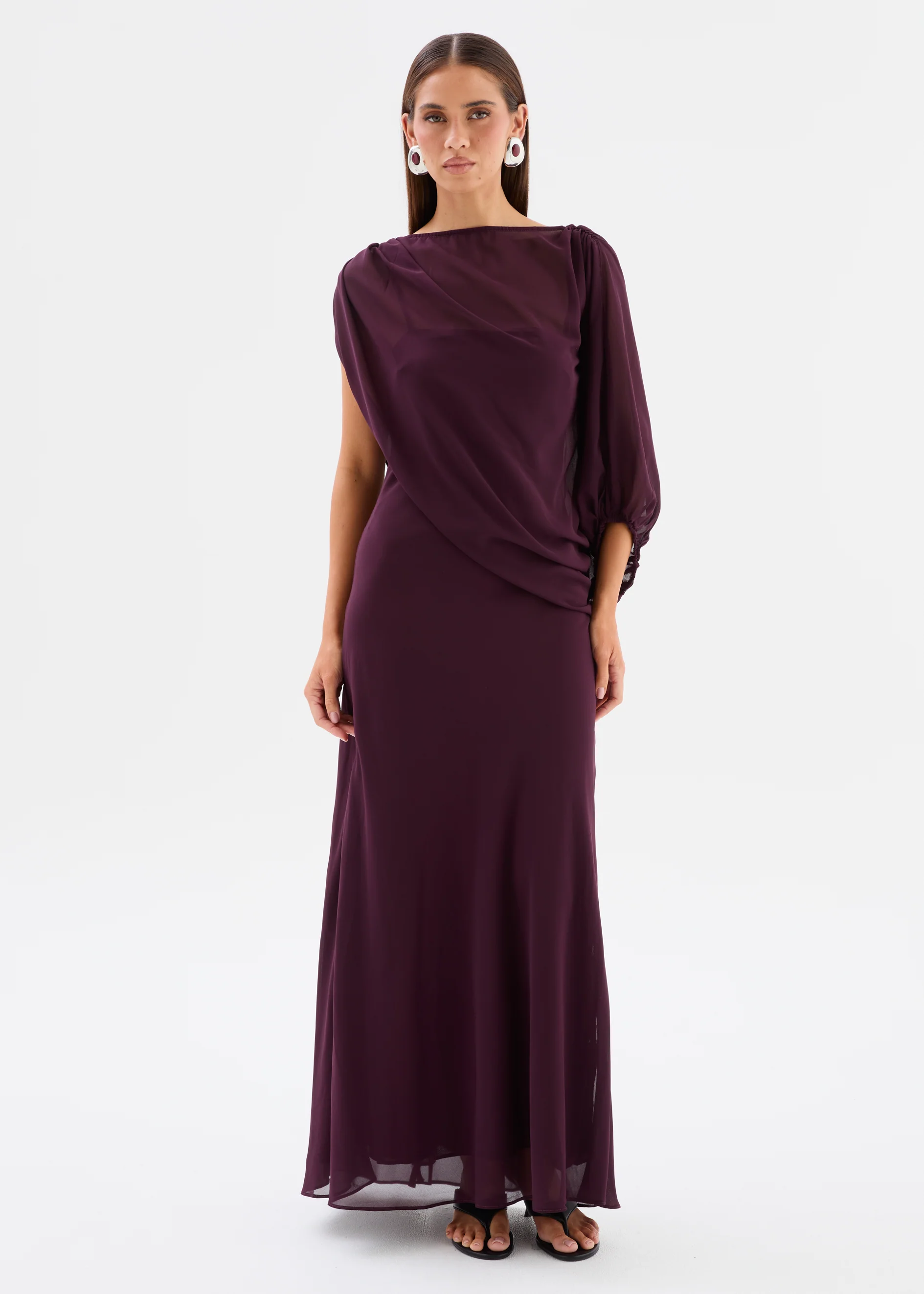 Violetta Maxi Dress - Dark Purple