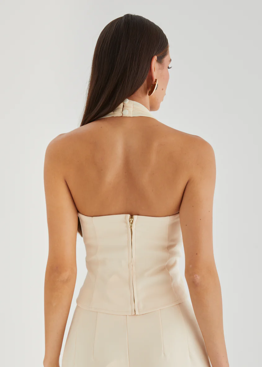 Vylet Halter Top - Nude - Image 9