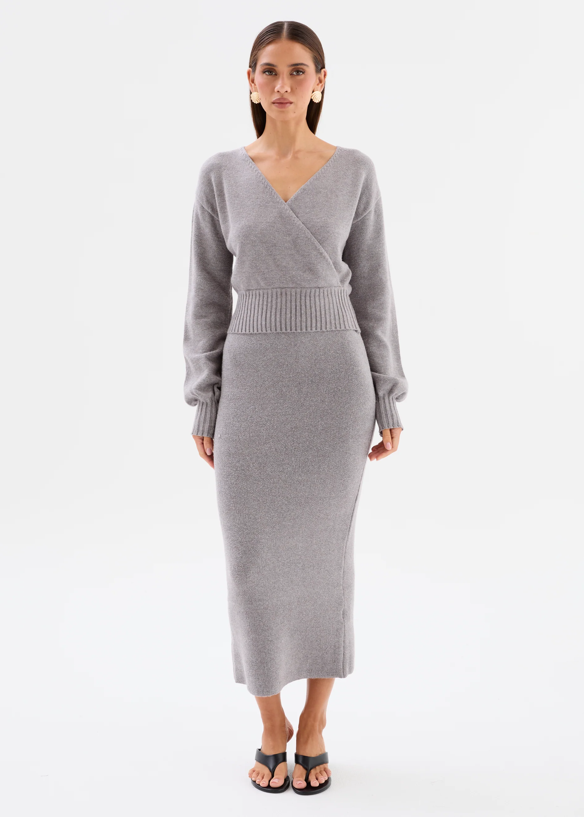 Yanna Knit Set - Ash Grey - Image 3