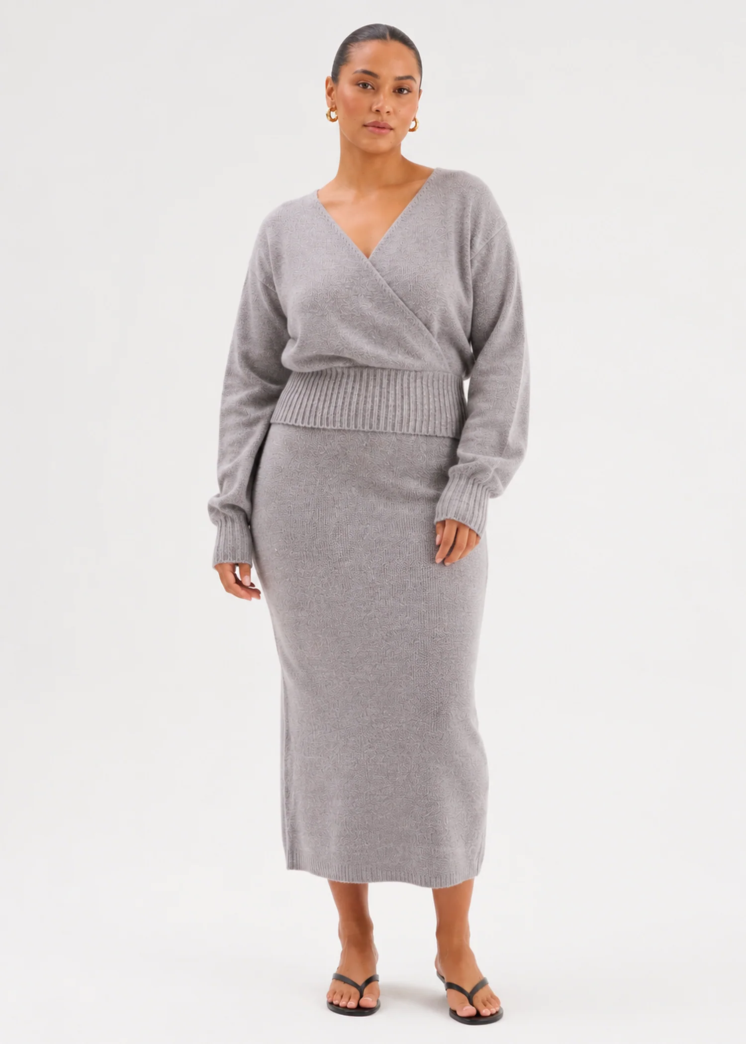 Yanna Knit Set - Ash Grey - Image 5