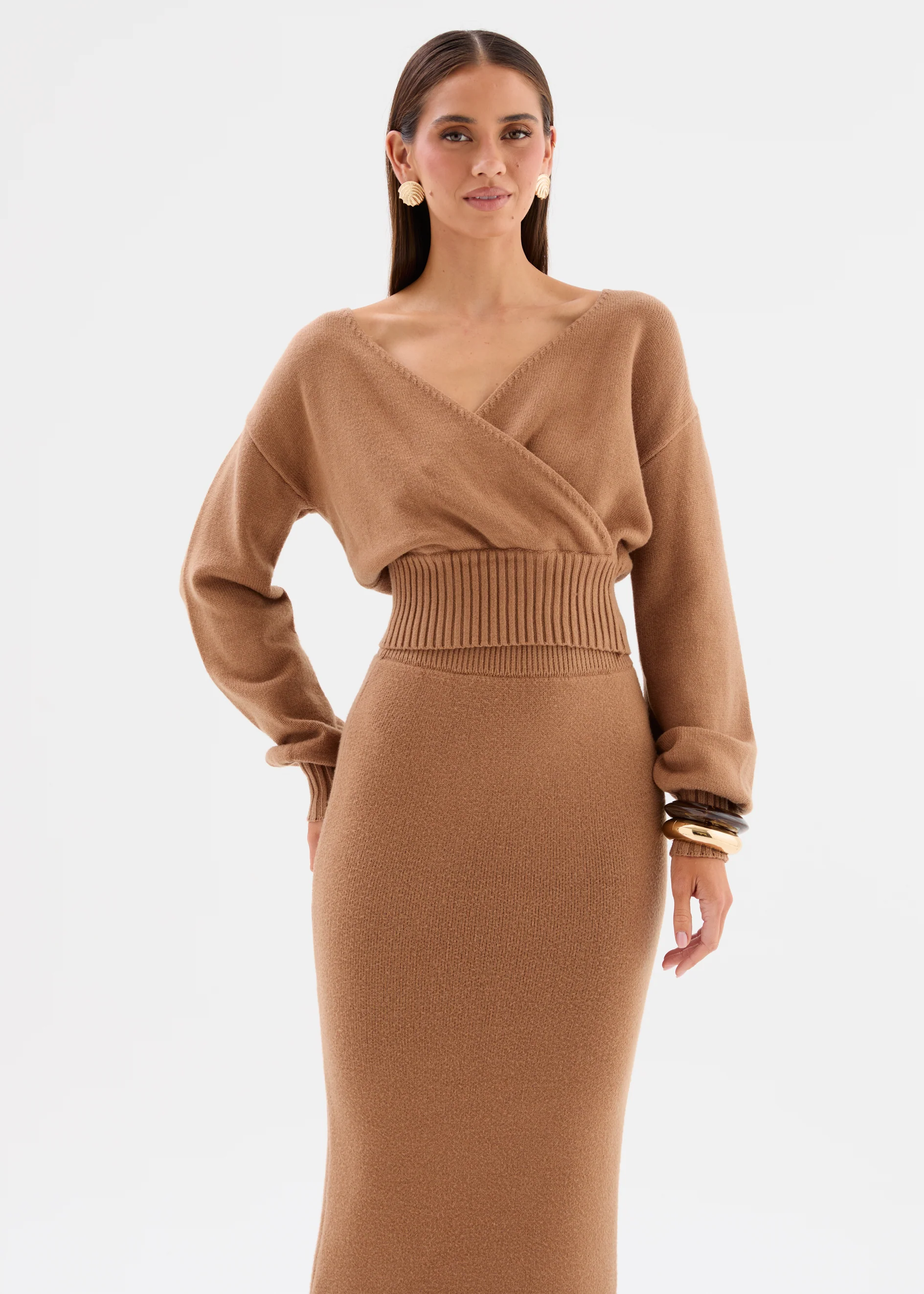 Yanna Knit Set - Camel - Image 3