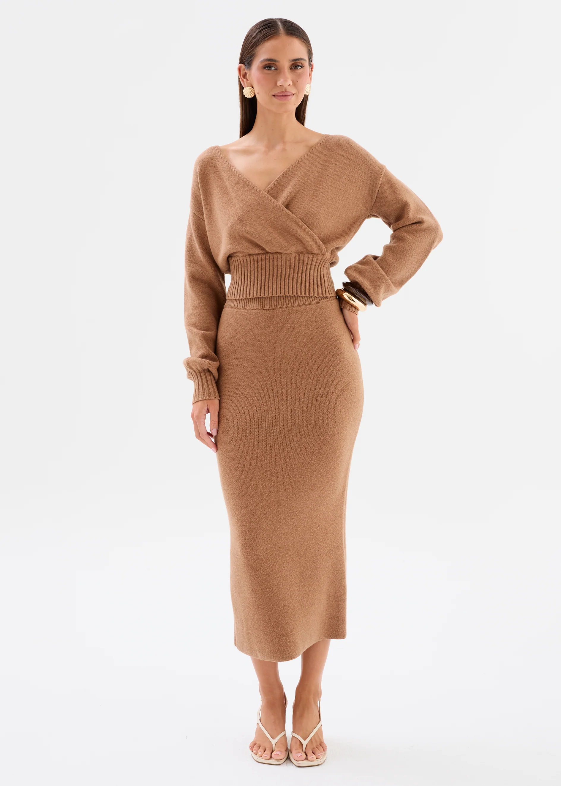 Yanna Knit Set - Camel - Image 4