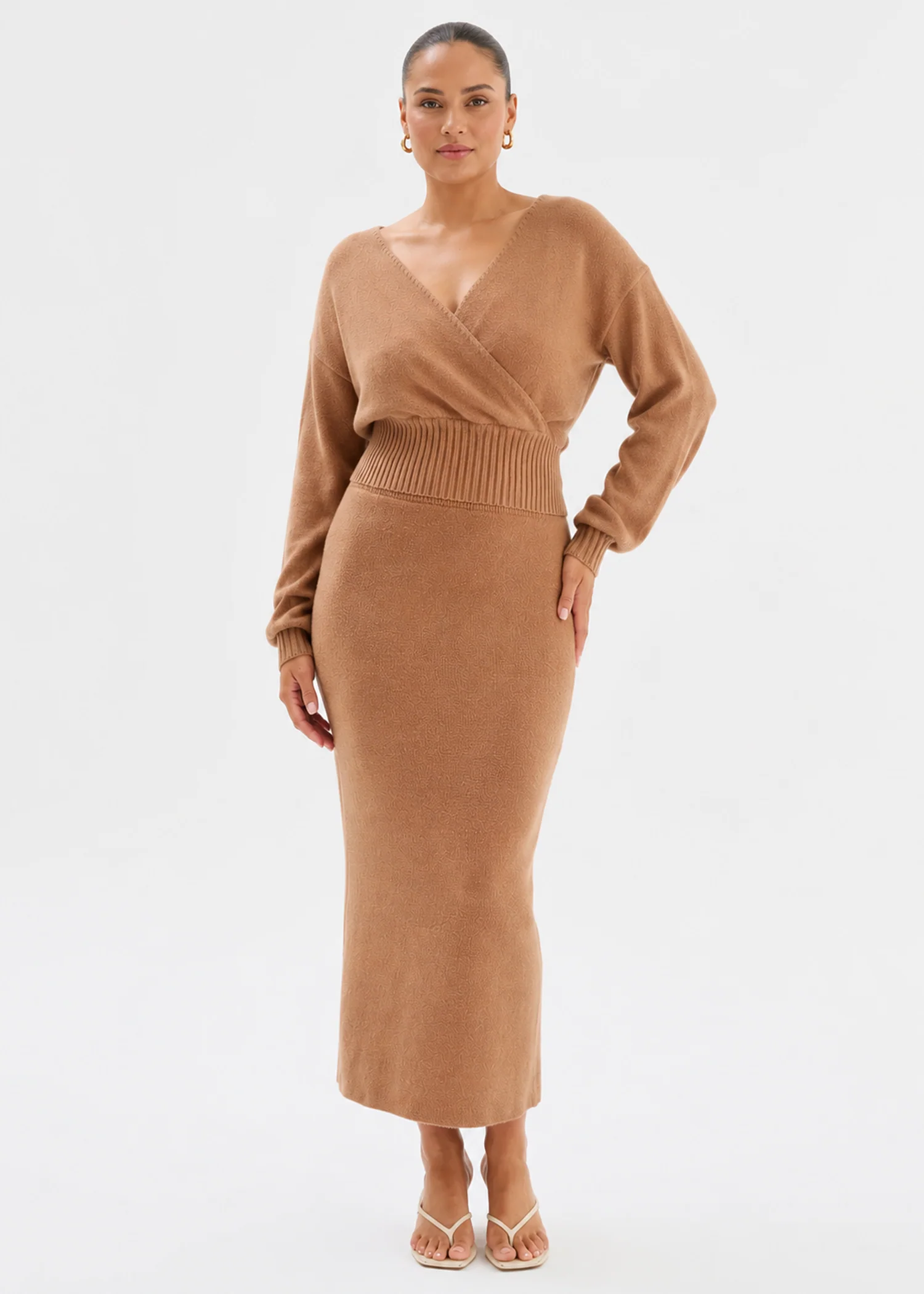 Yanna Knit Set - Camel - Image 5