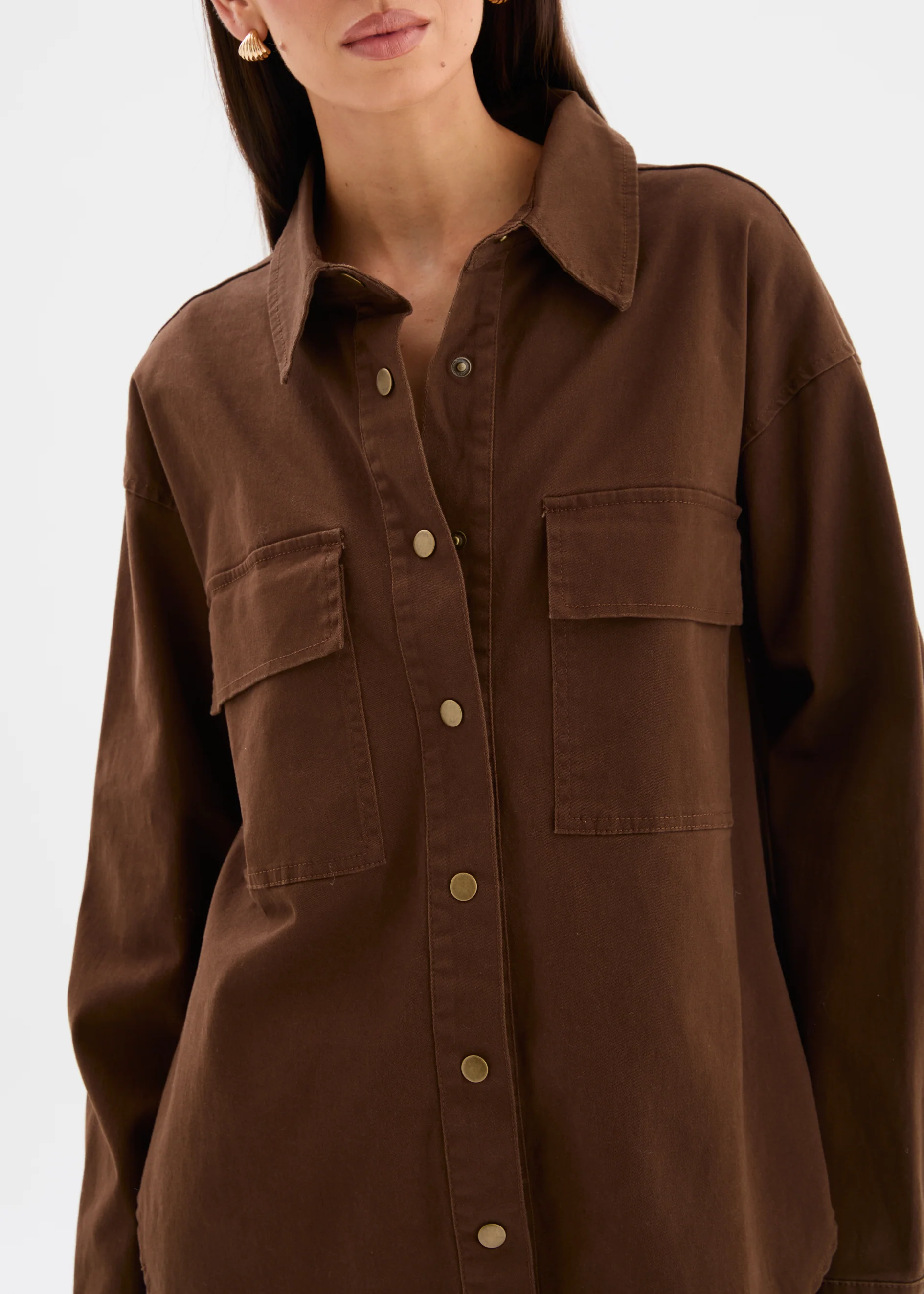 Yazmin Shirt - Chocolate - Image 6