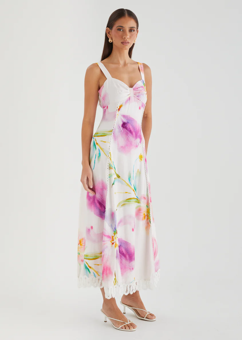 Yelena Maxi Dress - Fuchsia Floral - Image 5