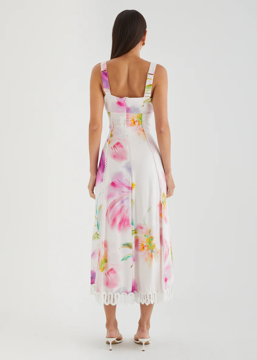 Yelena Maxi Dress - Fuchsia Floral - Image 6