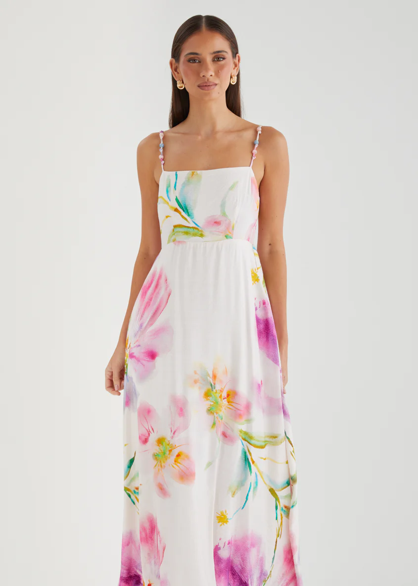 Yessenia Maxi Dress - Fuchsia Floral - Image 3