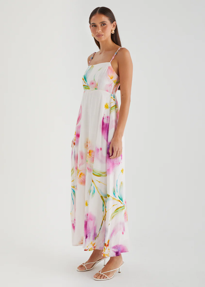 Yessenia Maxi Dress - Fuchsia Floral - Image 4