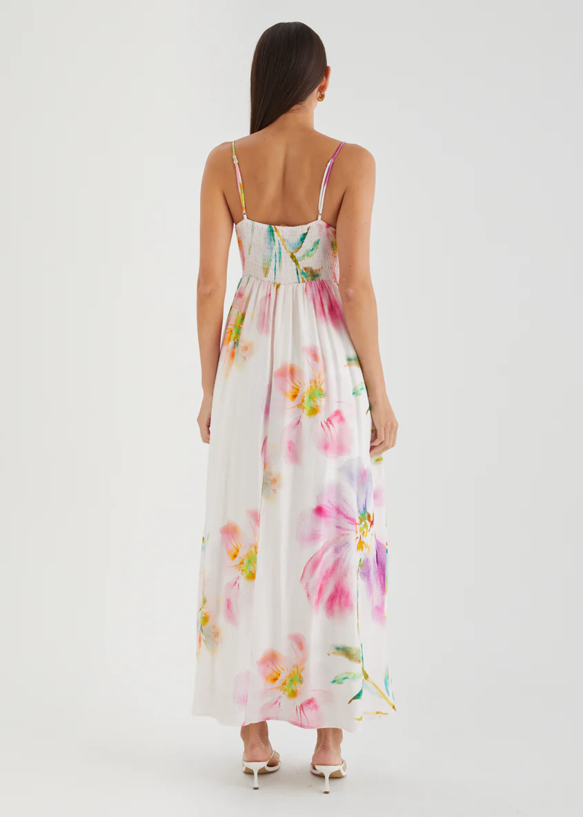Yessenia Maxi Dress - Fuchsia Floral - Image 5