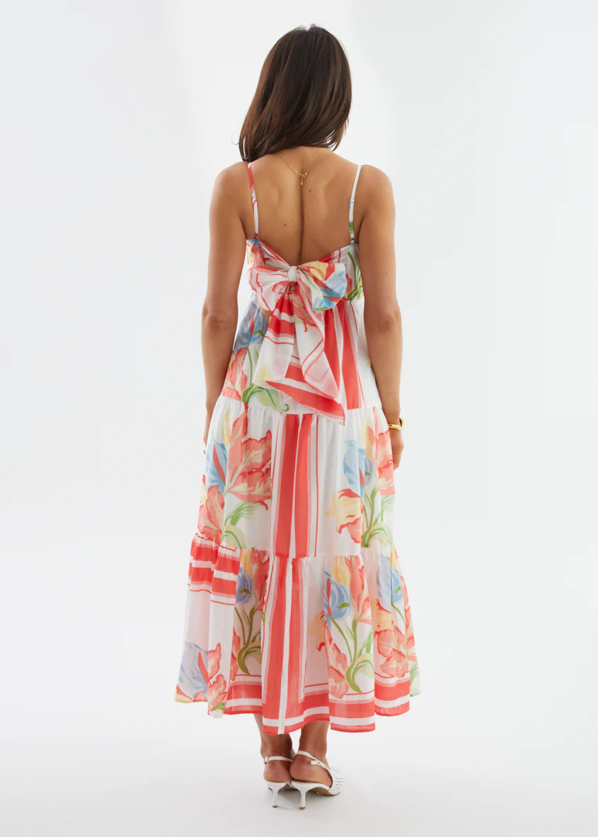 Yulla Maxi Dress - Watermelon Floral - Image 8
