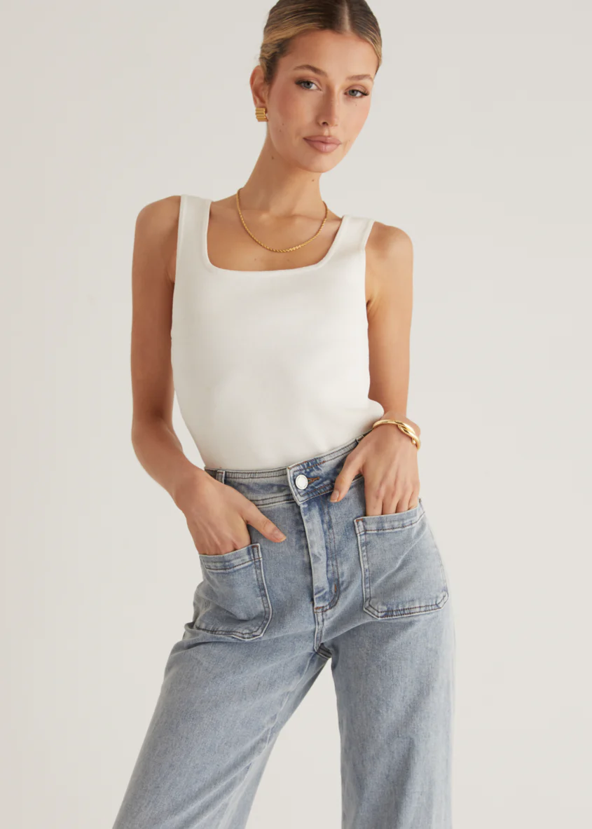 Zekroe Wide Leg Jeans - Light Blue - Image 10