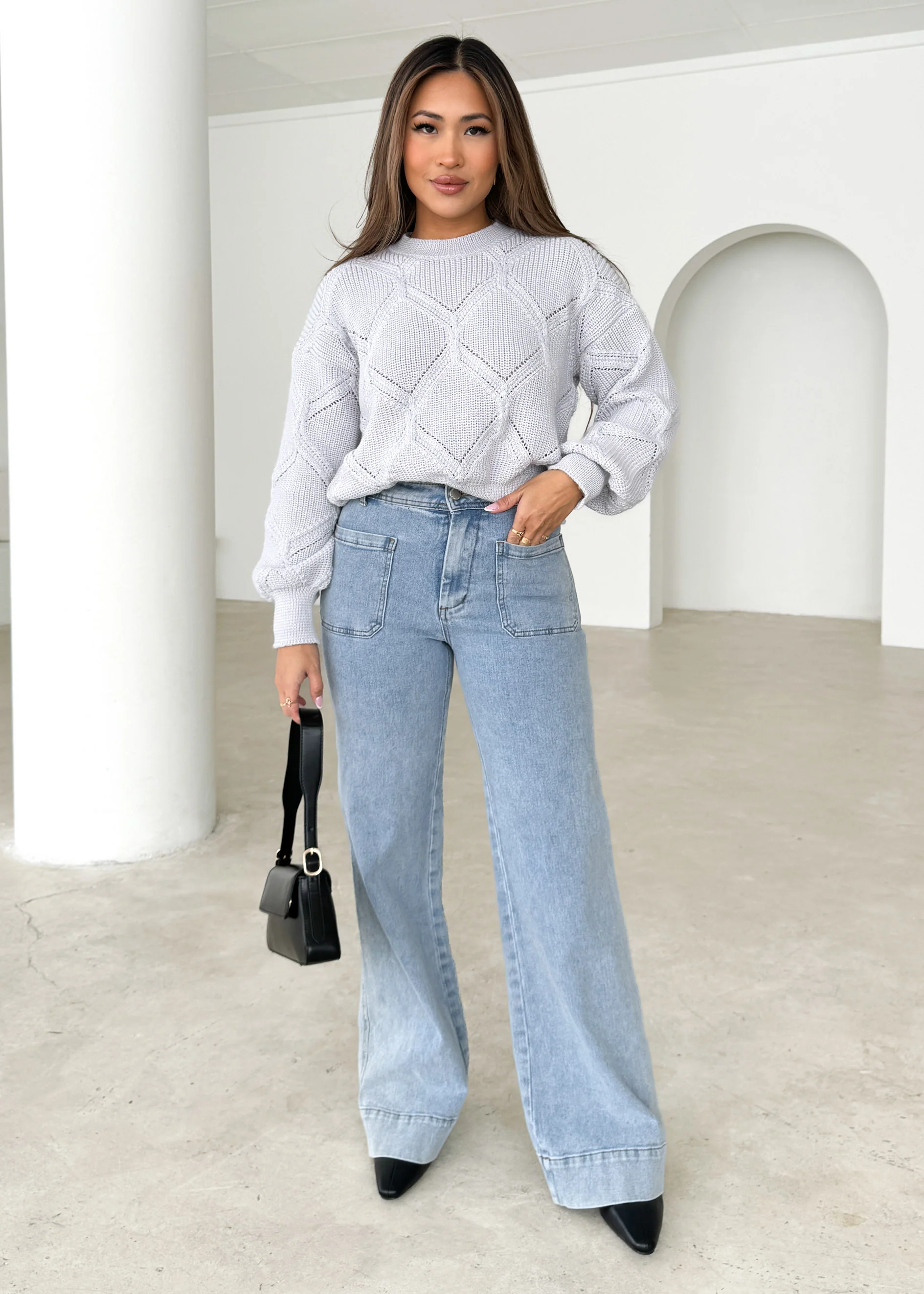 Zekroe Wide Leg Jeans - Light Blue - Image 22