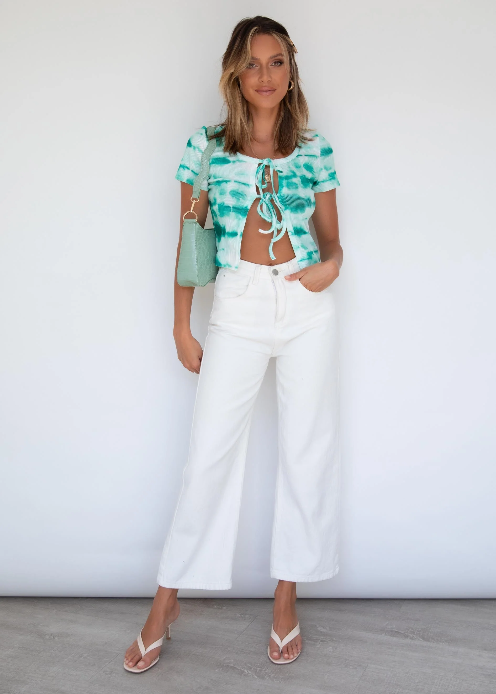 Ziggy Tie Tee - Teal Dye - Image 13