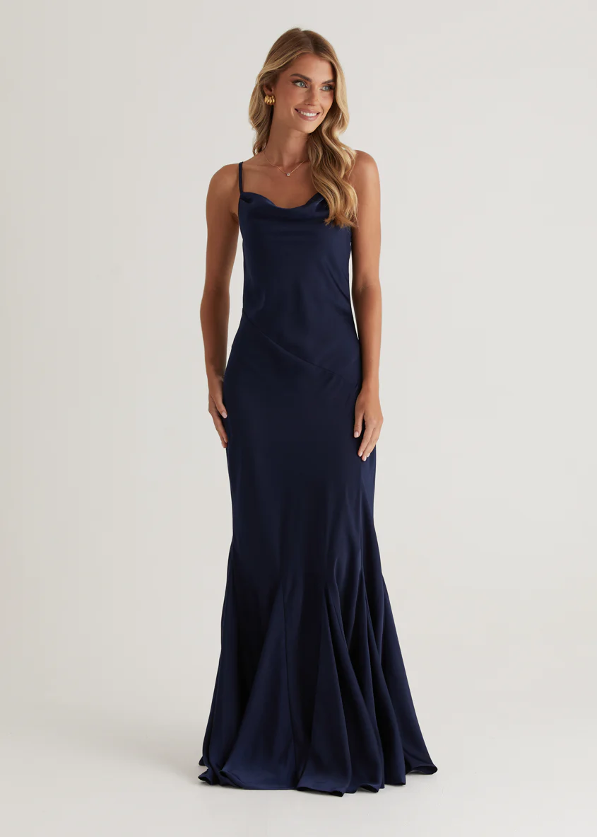 Zita Maxi Dress - Navy - Image 11