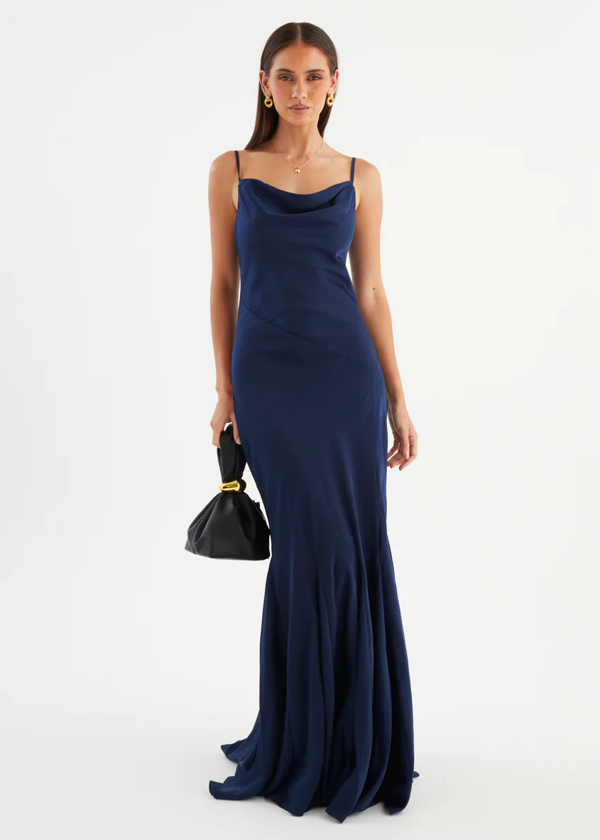 Zita Maxi Dress - Navy - Image 2