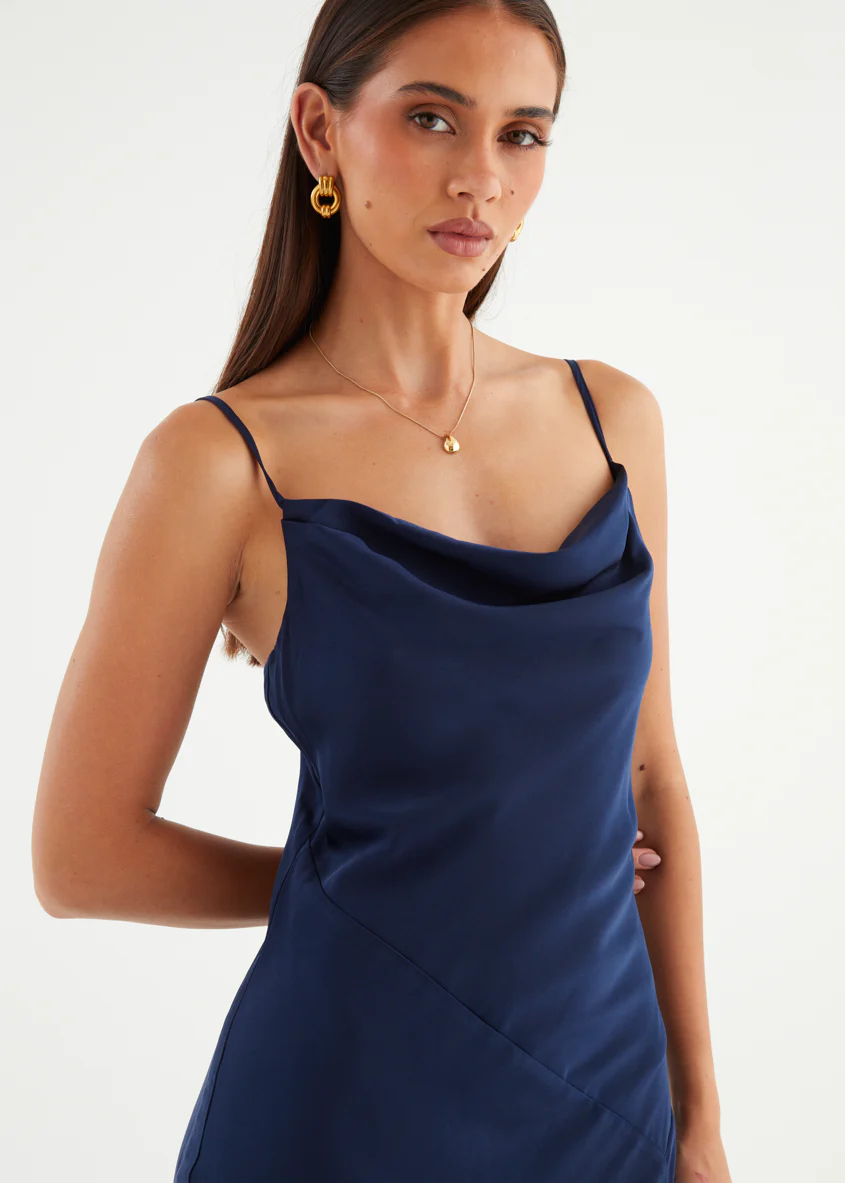 Zita Maxi Dress - Navy - Image 5