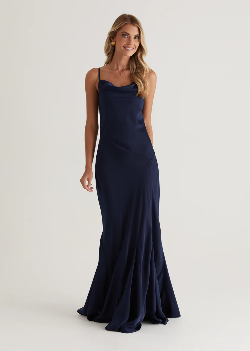 Zita Maxi Dress - Navy - Image 9